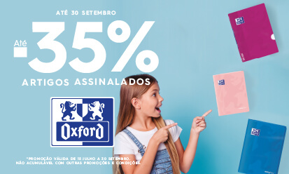 Promoção: até -35% em Artigos Oxford